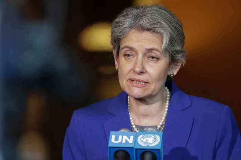 Irina Bokova, diretora-geral da Unesco, afirmou 