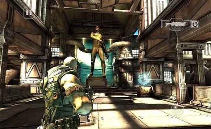 Shadowgun, da Mad finger: gráficos mais elaborados no segundo título mais baixado Ice Rage:(foto: OUYA /DIVULGAÇÃO) Shadowgun, da Mad finger: gráficos mais elaborados no segundo título mais baixado Ice Rage:(foto: OUYA /DIVULGAÇÃO)