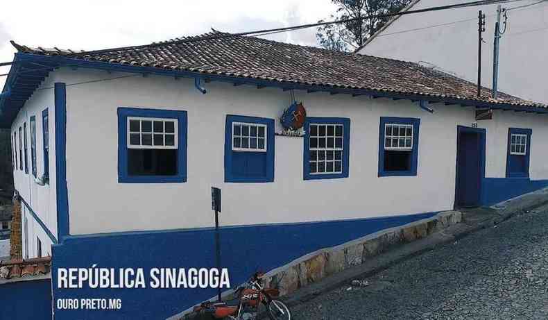 Fachada da Repblica Sinagoga, em Ouro Preto.
