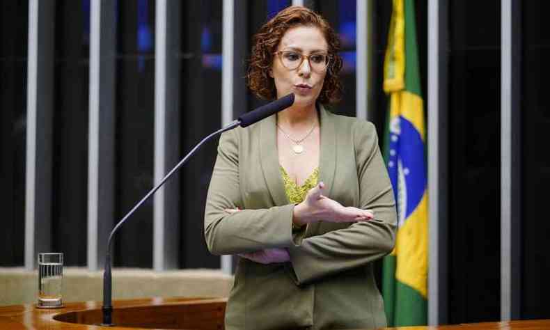 Carla Zambelli (PSL-SP) voltou declarar que abandonaria governo de Jair Bolsonaro caso soubesse de corrupo(foto: Pablo Valadares/Cmara dos Deputados)