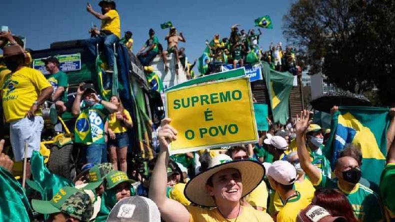 Apoiadores de Jair Bolsonaro