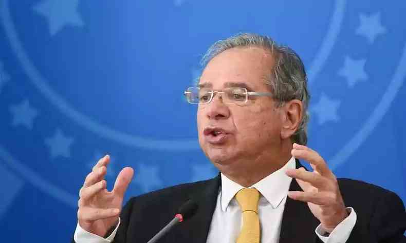 Imagem mostra Paulo Guedes