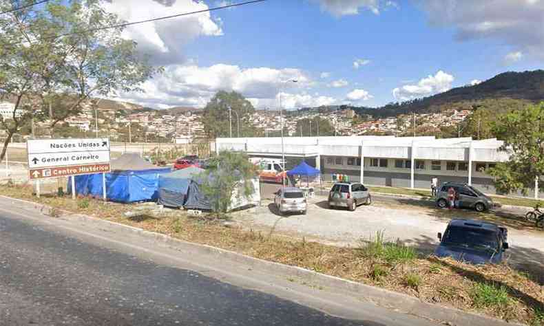 Entrada da UPA de Sabar, para onde vtima foi levada(foto: Reproduo da internet/Google Maps)