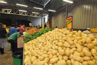 Apesar da queda nos preos, a batata foi o produto que mais subiu em Belo Horizonte, com alta de 16,54% (foto: Marcos Michelin/EM/D.A Press)