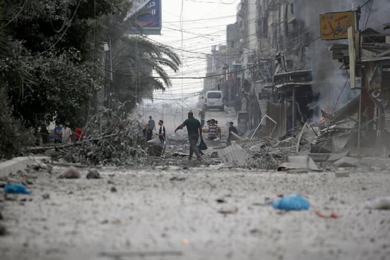 Destruio na Cidade de Gaza