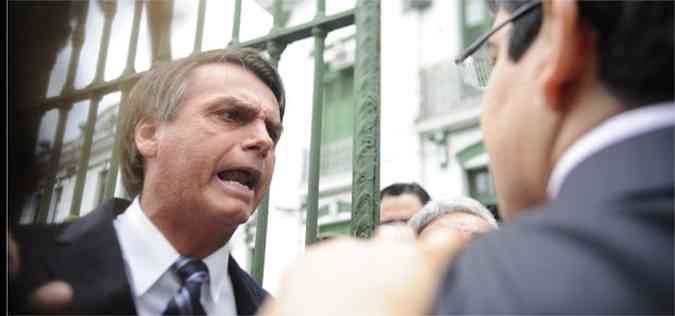 Bolsonaro negou ter dado o soco em Randolfe Rodrigues(foto: Tnia Rgo/ABr)