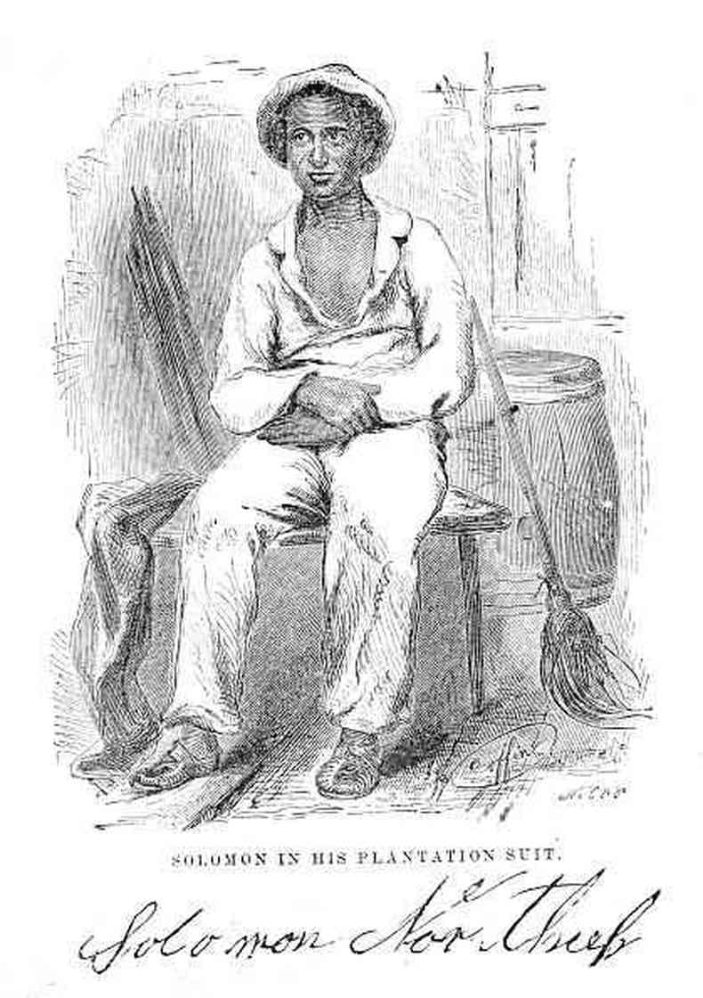 Solomon Northup, afro-americano nascido livre em Nova York, foi sequestrado por mercadores de escravos e passou doze anos torturado por seus senhores na Louisiana;  dele a histria de '12 Anos de Escravido'(foto: Getty Images)