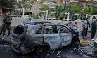 Exploso causou destruio em lojas e casas nos arredores(foto: AFP PHOTO / STR )