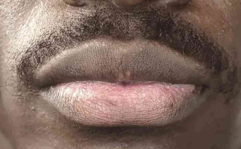 Boca de homem negro