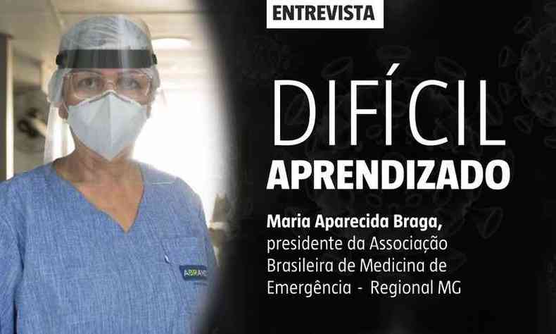 Estado de Minas entrevista a médica Maria Aparecida Braga, presidente da Associação Brasileira de Medicina de Emergência - Regional Minas Gerais(foto: Gláucia Rodrigues/Arte EM)