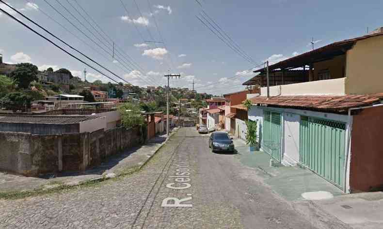 Crime ocorreu na Rua Celso da Cunha Pereira na noite de segunda-feira(foto: Reproduo da internet/Google Maps)