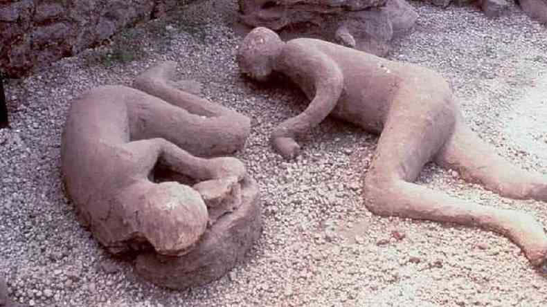 Cuerpos en Pompeya