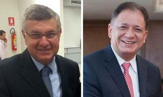 Vice-presidente do banco, Marco Ant�nio Rossi (E), e o presidente do Bradesco Vida e Previd�ncia, L�cio Fl�vio Conduru de Oliveira (D(foto: Reprodu��o/Facebook)