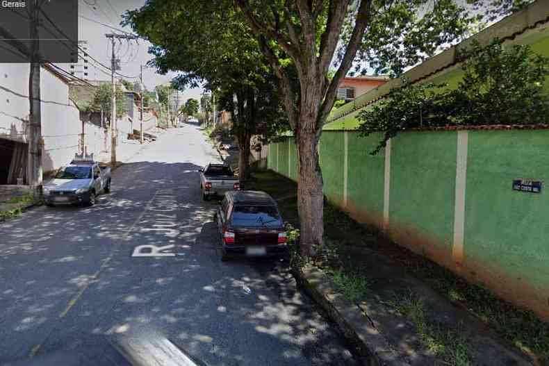 Crime ocorreu na Rua Juiz da Costa Val, no Bairro de Santa Efignia, em Belo Horizonte(foto: Reproduo/Google Maps)