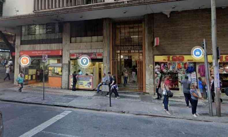 Loja na Rua So Paulo foi interditada (foto: Google Street View/ Reproduo)