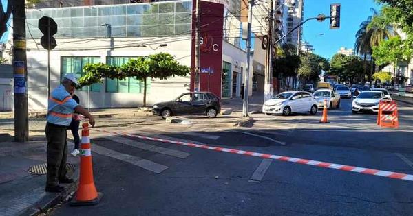  Avenida Olegário Maciel é fechada devido a queda de árvore; veja o desvio 