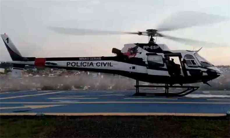 Ao no Sul do estado tem apoio de helicptero(foto: Polcia Civil/Divulgao)
