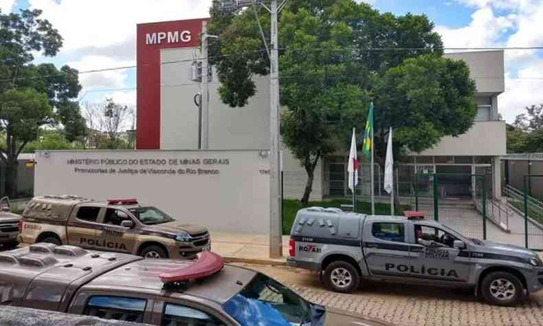 Imagem da sede do Grupo de Atuao Especial de Combate ao Crime Organizado (Gaeco) em Visconde do Rio Branco
