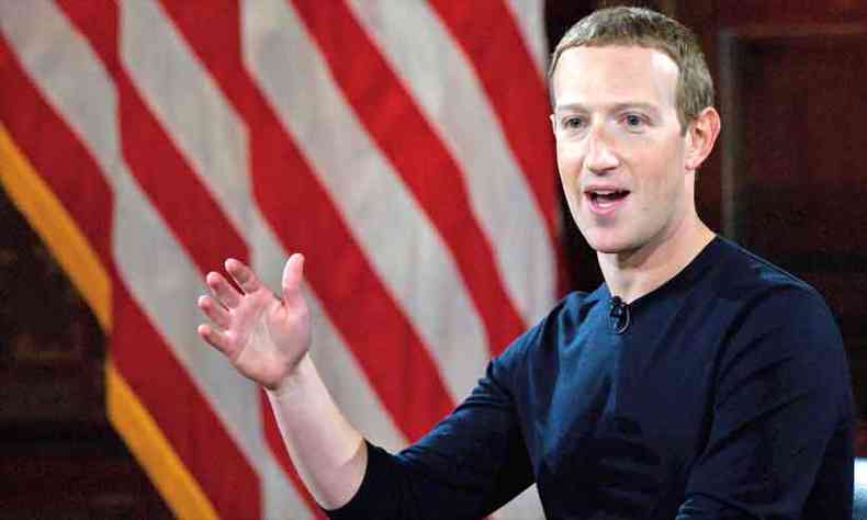 O CEO Mark Zuckerberg diz que o Facebook no vai checar todos os fatos de anncios polticos(foto: Anndrew Caballero-Reynolds/AFP )