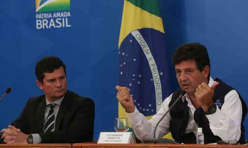 Luiz Henrique Mandetta no descartou uma chapa presidencial composta ao lado de Sergio Moro(foto: Marcelo Casal Jr/Agncia Brasil)