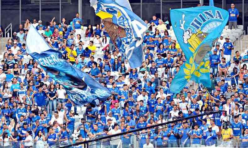 A Nao Azul j deu inmeras provas de amor ao Cruzeiro e, com certeza, prosseguir apoiando nossa bandeira(foto: JUAREZ RODIGUES/EM/D.A PRESS - 6/8/17)