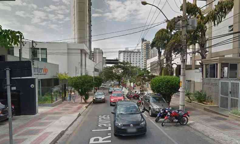 Crime ocorreu na Rua Lavras, no Bairro So Pedro(foto: Reproduo da internet/Google Maps)