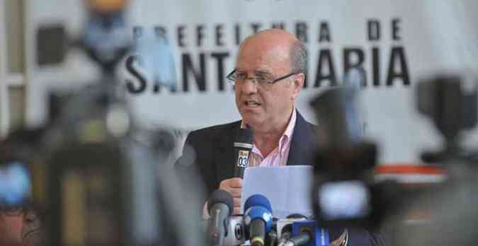 Cezar Schirmer, prefeito de Santa Maria (RS)(foto: Jean Pimentel /Ag.RBS/Folhapress)