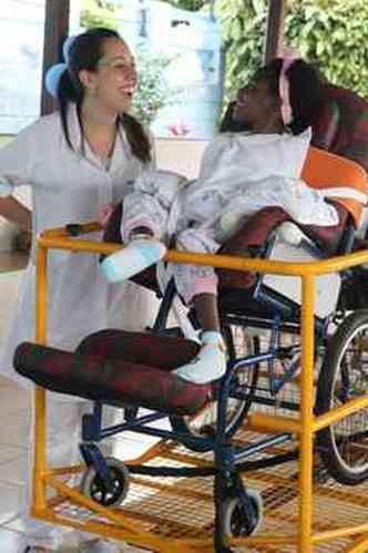 Na instituio Novo Cu, os cuidados so direcionados a portadores de paralisia cerebral em situao de vulnerabilidade(foto: Novo Cu/Divulgao)