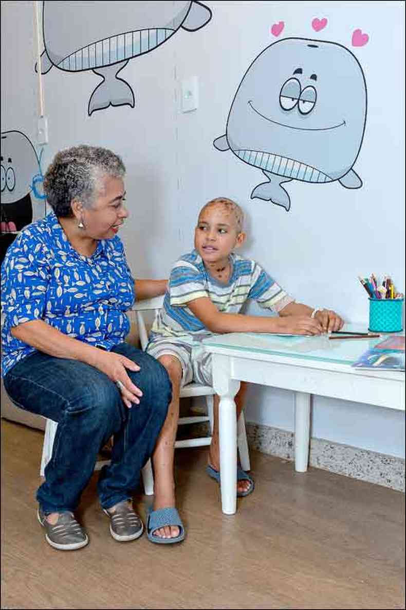 Andr Pereira Souza, de 8, no gostava de ler e acabou se encantando com a possibilidade de criar a prpria histria(foto: Fotos: Paula Seabra/Divulgao )