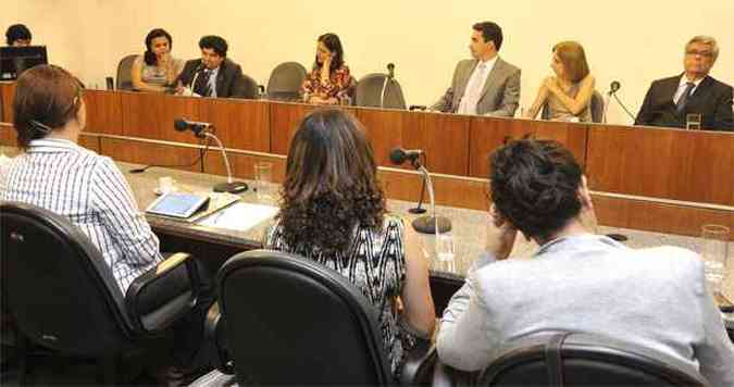 Audincia na Comisso de Segurana Pblica da Assembleia Legislativa de Minas Gerais (ALMG)(foto: Maria Tereza Correia/EM/D.A Press)