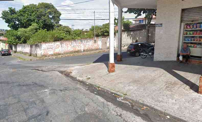 Local do crime, no bairro Piratininga, em Belo Horizonte(foto: Reproduo Google Maps)