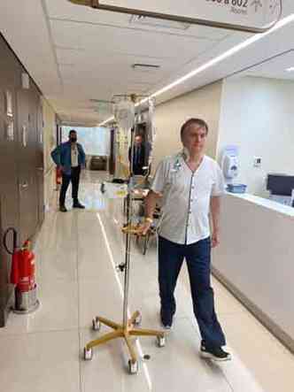 Bolsonaro passa por tratamento para obstruo instestinal em hospital de So Paulo(foto: FACEBOOK/REPRODUO)