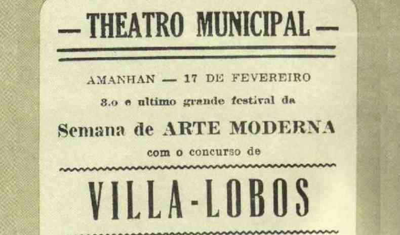 Cartaz da Semana de Arte Moderna de 1922