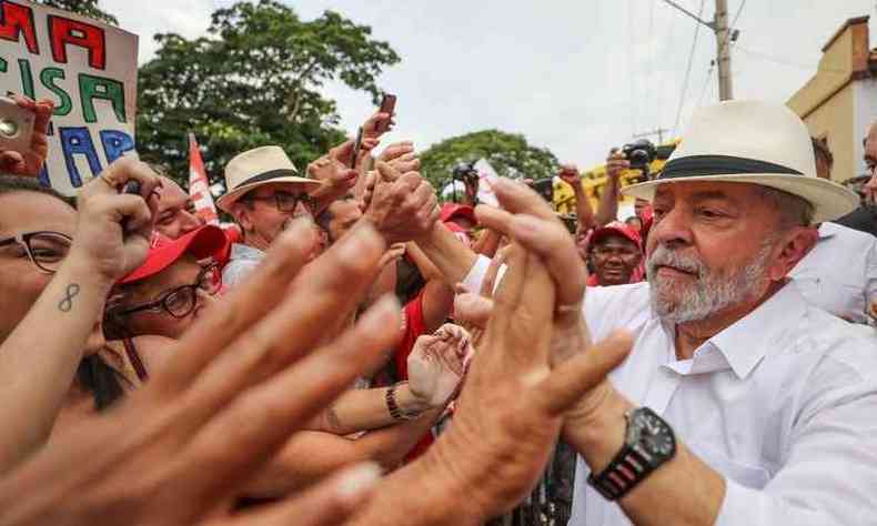 Lula percorreu 10 cidades mineiras em oito dias e termina caravana hoje na Praa da Estao(foto: Ricardo Stuckert / Facebook Lula)