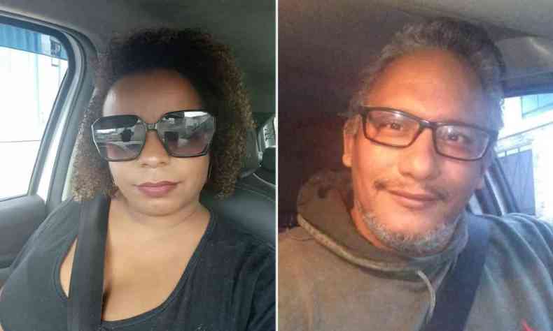 Michael Braga Machado, de 45 anos, suposta vtima de agresso e Ada de Souza Bastos, de 42, suposta vtima de injria racial