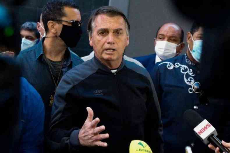 Bolsonaro repetiu que provar que houve fraude nas eleies de 2014 (foto: Miguel Schincariol/AFP)
