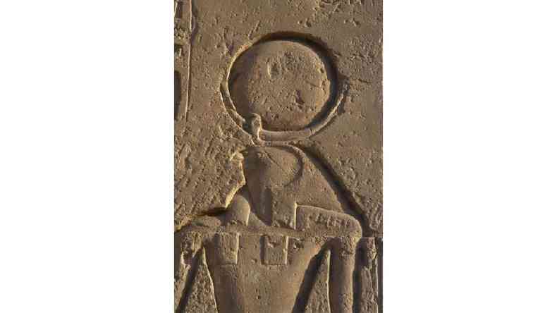 A antiga divindade egpcia R era retratada com um crculo representando o Sol(foto: Alamy)