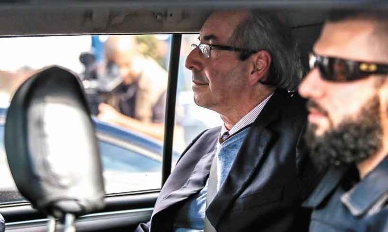 Eduardo Cunha falou sobre poltica durante 50 minutos  rede de TV 'CNN'(foto: Jonathan Campos/Gazeta do Povo - 14/6/17)