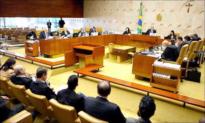 Por seis votos a cinco, ministros do STF decidiram que a Justia Eleitoral tem competncia para julgar crimes de caixa 2 e comuns (foto: Nelson Jr/STF/Divulgao)