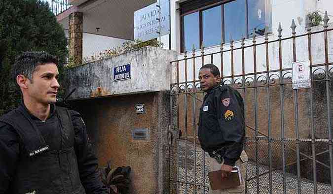 Militares da 125 Companhia da PM foram verificar o chamado no Mangabeiras(foto: Paulo Filgueiras/EM DA Press)