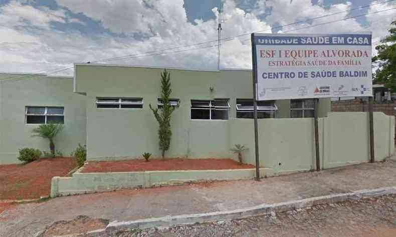 Centro de Sade Baldim, na Regio Central de Minas,  um dos inscritos no programa federal e j trabalhava com horrio estendido, segundo o Ministrio da Sade(foto: Reproduo da internet/Google Maps)