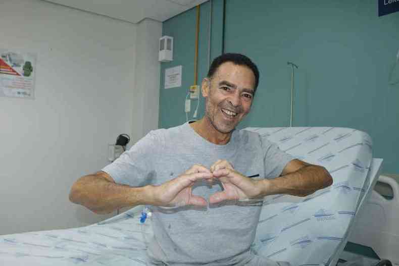 Jos Valter Ferreira %u2013 a primeira pessoa a passar por um transplante de corao na Santa Casa de BH(foto: Divulgao/ Grupo Santa Casa BH)