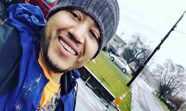 Gilberto Santiago, imigrante valadarense que morreu com hipotermia, quando trabalhava na neve, em Newton, MA (EUA)(foto: Divulgao/Bruno Sorocaba)