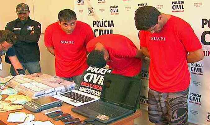 Segundo a Polcia Civil os suspeitos usavam o dinheiro do trfico para a diverso(foto: TV Alterosa/Reproduo)