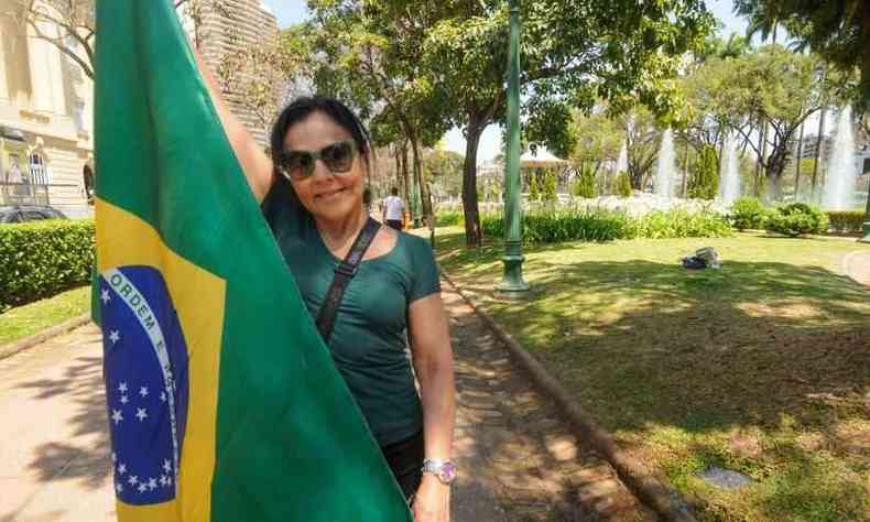 Eneida Gontijo, 67 anos,  apoiadora do presidente Bolsonaro