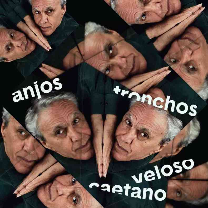 Capa do single 'Anjos tronchos', de Caetano Veloso. 