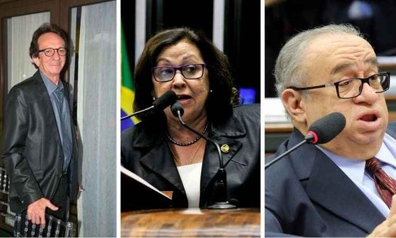 Inaldo Leit�o, L�dice da Mata e Her�clito Fortes receberam apelidos jocosos(foto: Reprodu��o da Internet / Geraldo Magela / Gilmar Felix)