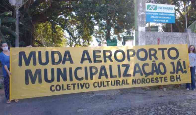 Moradores do entorno do aeroporto Carlos Prates convocam manifestao pela desativao da rea 