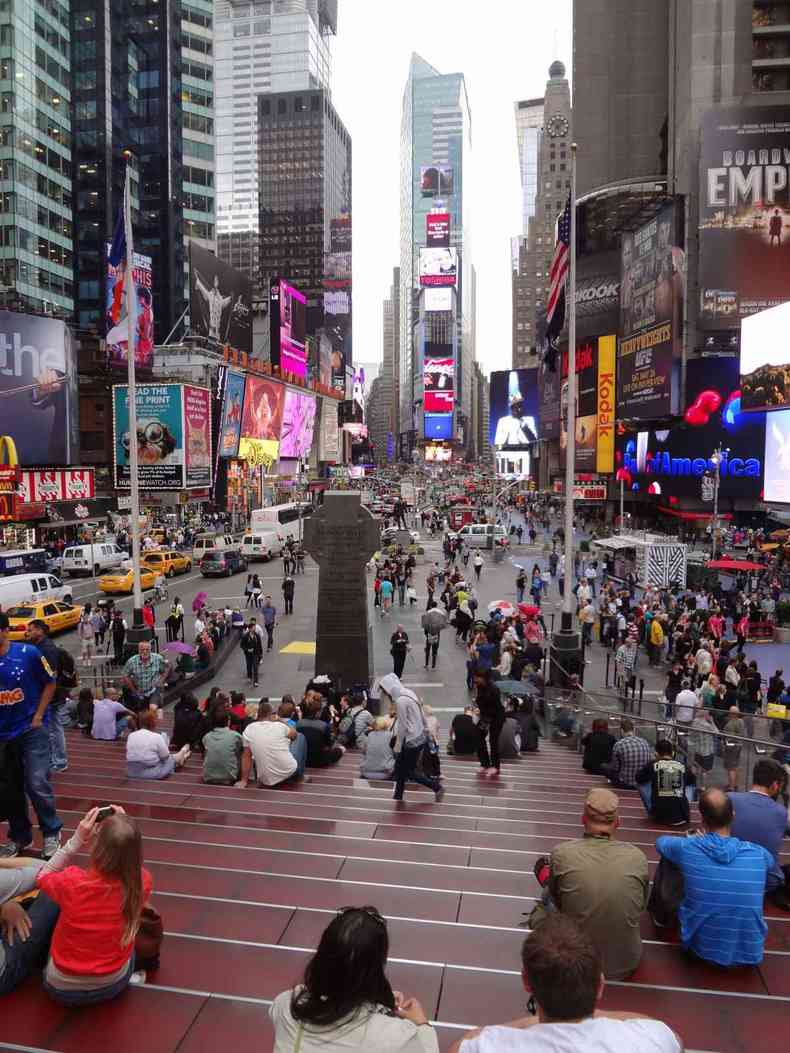A Time Square  outro lugar da Big Apple bem divulgado nos filmes(foto: Zopalic/Pixabay)