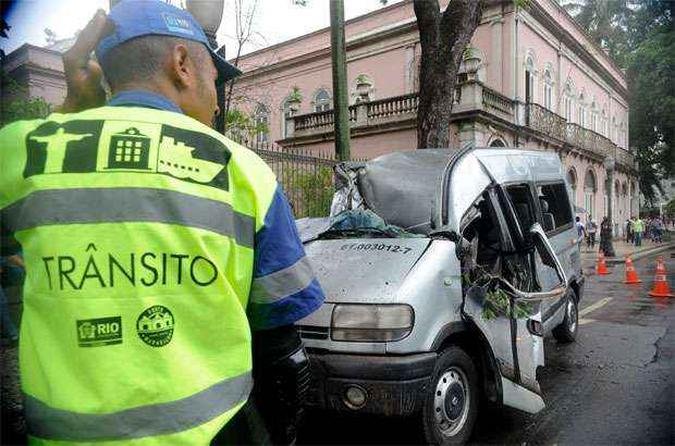 Motorista de van morreu no centro do Rio(foto: T�nia R�go/ABr)